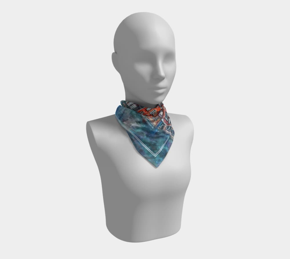 Hamburg 16 X / Poly Chiffon Square Scarf