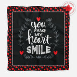 Heart Smile Square Scarf