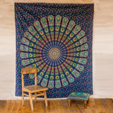 Indian Blue Jasmine Tapestries