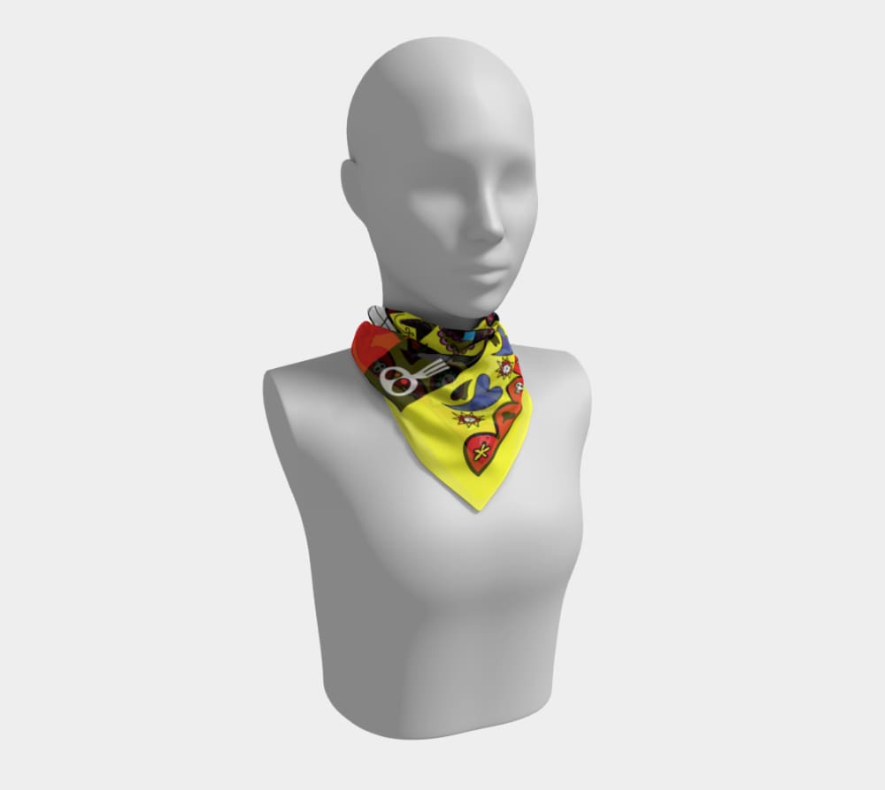 Izamal 16 X / Poly Chiffon Square Scarf