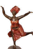 Joyful Dancer Bronze Statuette Sculptures