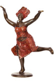 Joyful Dancer Bronze Statuette Sculptures