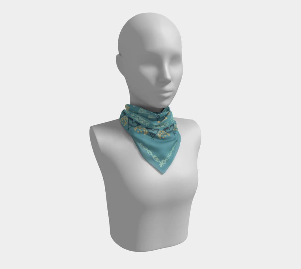 Kanawake 16 X / Poly Chiffon Square Scarf