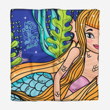 Lets Be Mermaids Square Scarf