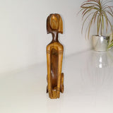 Loyal Sentinel Mahogany Dog Statuette Sculptures