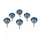 Majestic Blue Knobs (6) Handles