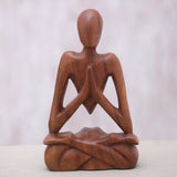Meditation Room Wood Statuette Sculptures