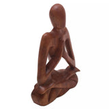 Meditation Room Wood Statuette Sculptures