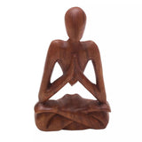 Meditation Room Wood Statuette Sculptures