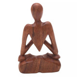 Meditation Room Wood Statuette Sculptures