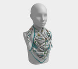 Nathalie 36 X / Silk Habotai Square Scarf