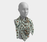 Nil Crocodile 50 X / Silk Habotai Square Scarf