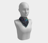 Pajaro En Flores 16 X / Poly Chiffon Square Scarf