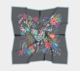 Pajaro En Flores Square Scarf