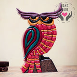 Rainbow Owl Sculptures