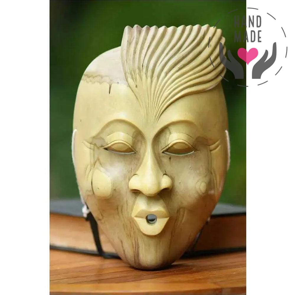 Hibiscus Wood Theatrical Mask - Big Nose