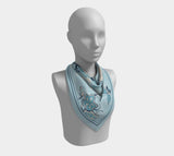 Suki Bleu 26 X / Silk Habotai Square Scarf