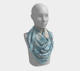 Suki Bleu 36 X / Silk Habotai Square Scarf