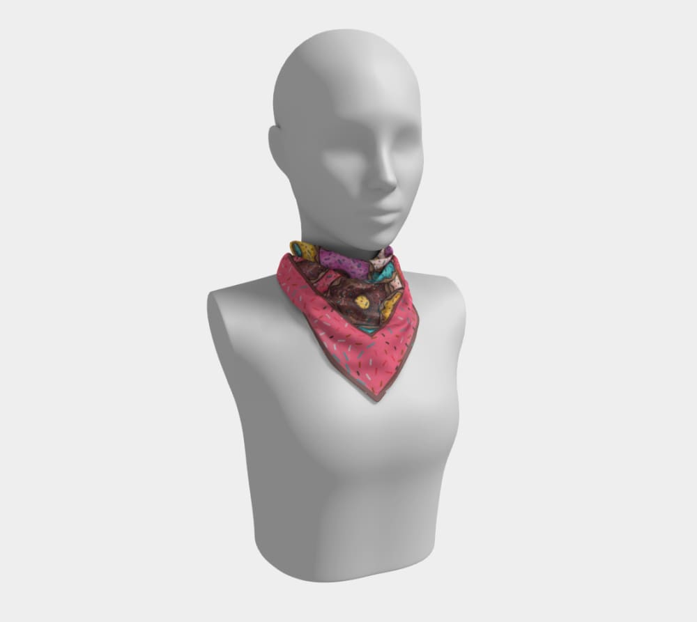 Sweet Folie 16 X / Poly Chiffon Square Scarf