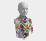 Sweet Macarons 50 X / Silk Habotai Square Scarf