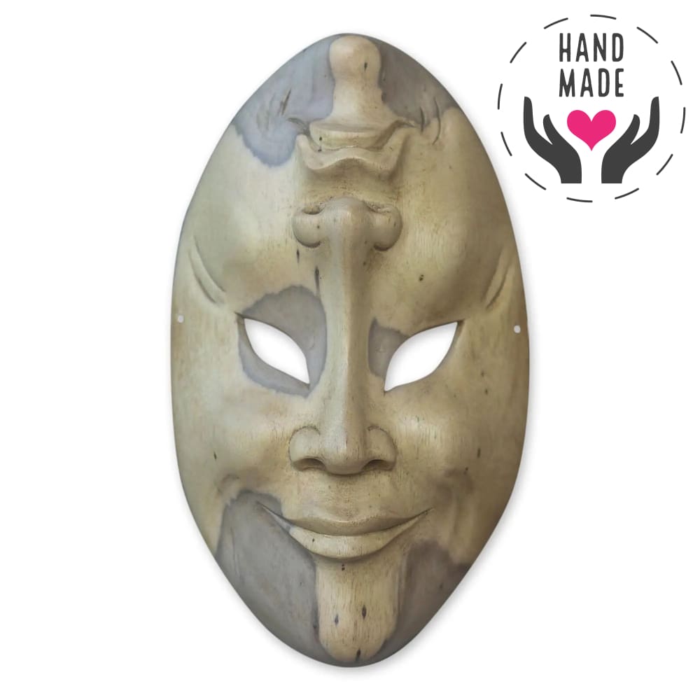 Tragi-Comedy Crocodile Wood Mask Masks