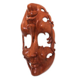 Twin Emotions Suar Wood Mask Masks