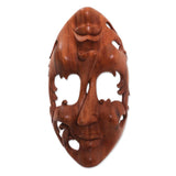 Twin Emotions Suar Wood Mask Masks