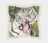 White Tigress Square Scarf