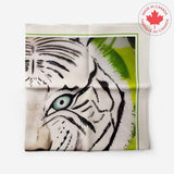 White Tigress Square Scarf